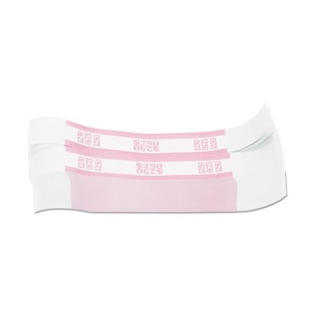 Mmf Industries COINTAINER, Currency Straps, Pink, $250 In Dollar Bills, 1000 Bands/pack 400250